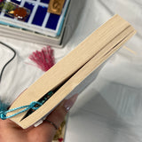 Teal Pink Gold Leaf Bookmarks🔴(4-6 week delivery time)