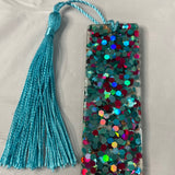 Teal Pink Gold Leaf Bookmarks🔴(4-6 week delivery time)