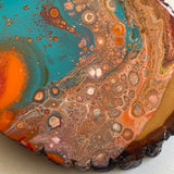 Resin Covered Pour Painting