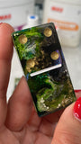 Mystical Green Forest Alcohol Ink Dominos 🔴(4-6 week delivery time)