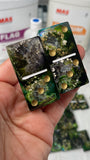 Mystical Green Forest Alcohol Ink Dominos 🔴(4-6 week delivery time)