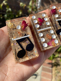 Musical Notes Glitter Dominos 🔴(6-8 week delivery time)