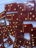 Ruby Red Glitter Dominos 🔴(4-6 week delivery time)