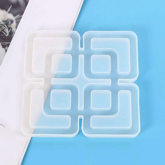 Geometric Coaster Silicone Mold