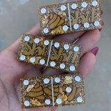 Golden 💩 Bars Dominos 🔴(4-8 week delivery time)